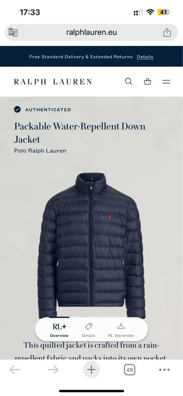 *Ralph Lauren Puffer Jacket (XS)