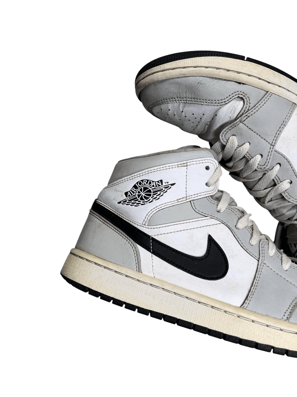 Air Jordan 1 Mid Light Smoke Grey (44)