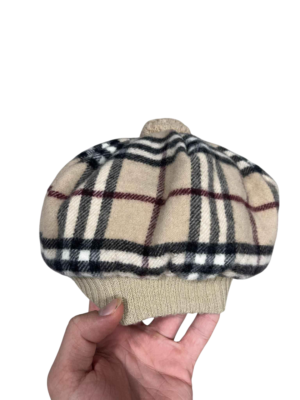 Vintage Beige Burberry Bonnet Hat