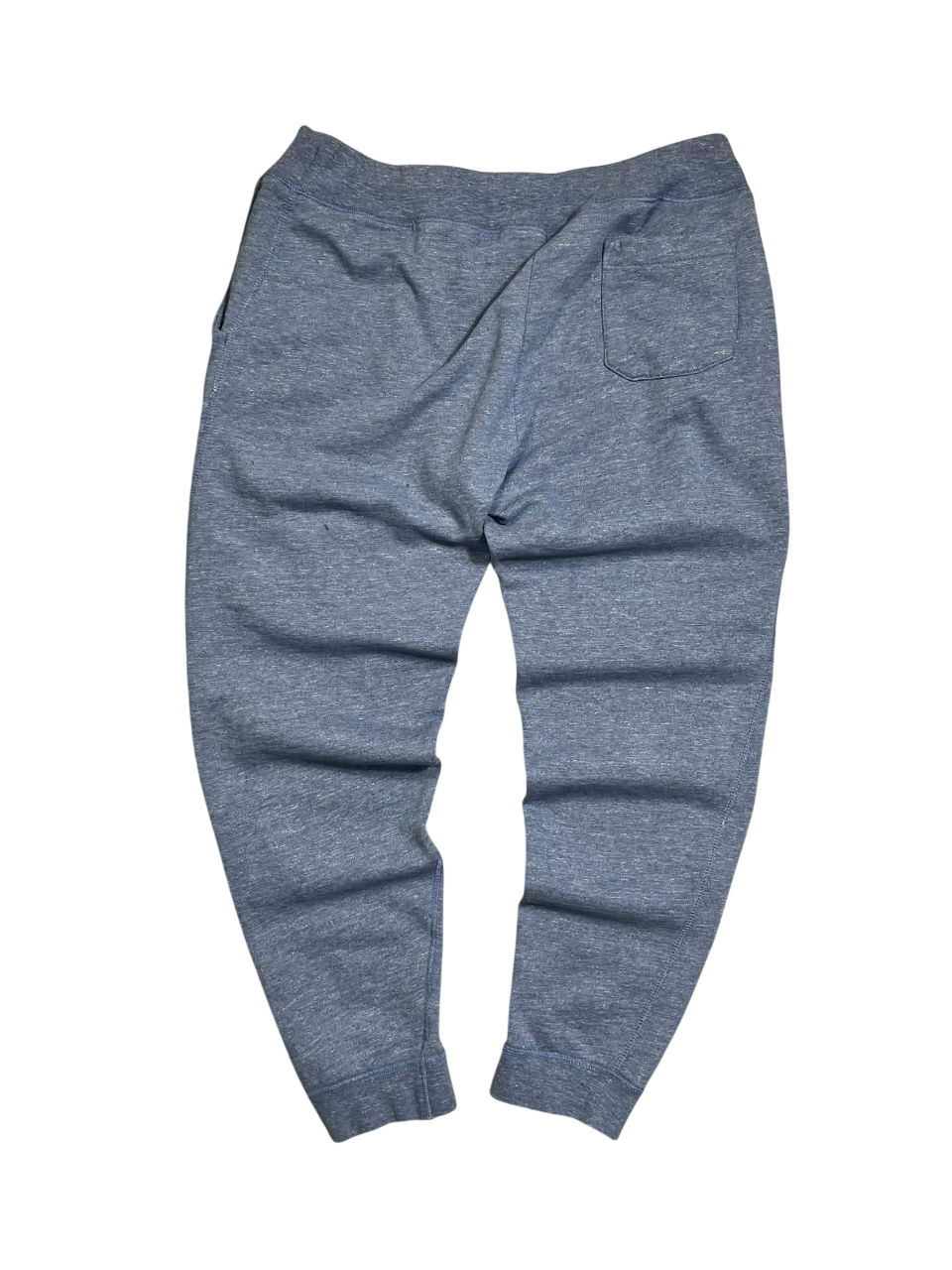 Szürke pamut streetwear melegítőnadrág, oldalzsebekkel és hátzsebbel, letisztult dizájn.