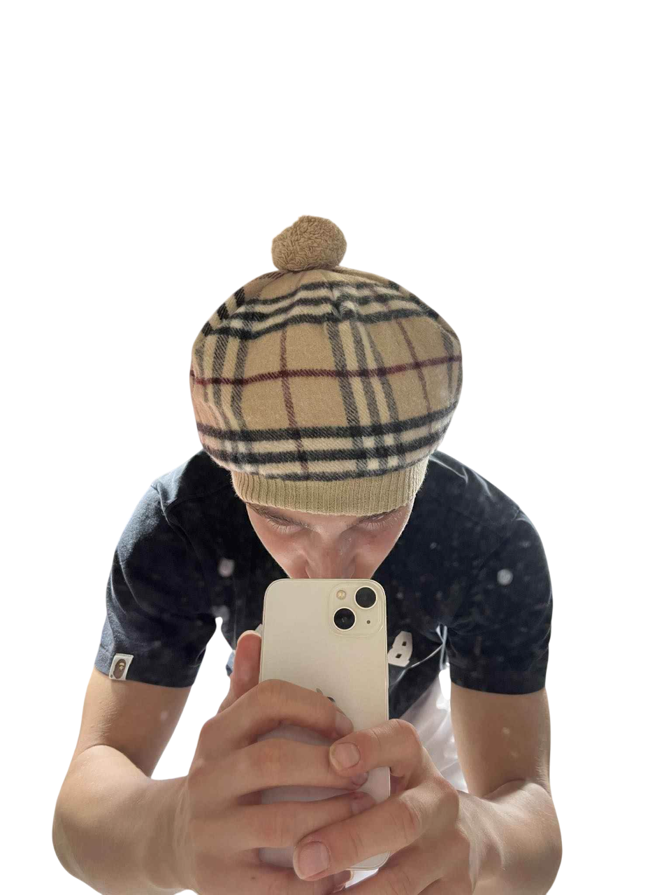 Vintage Beige Burberry Bonnet Hat