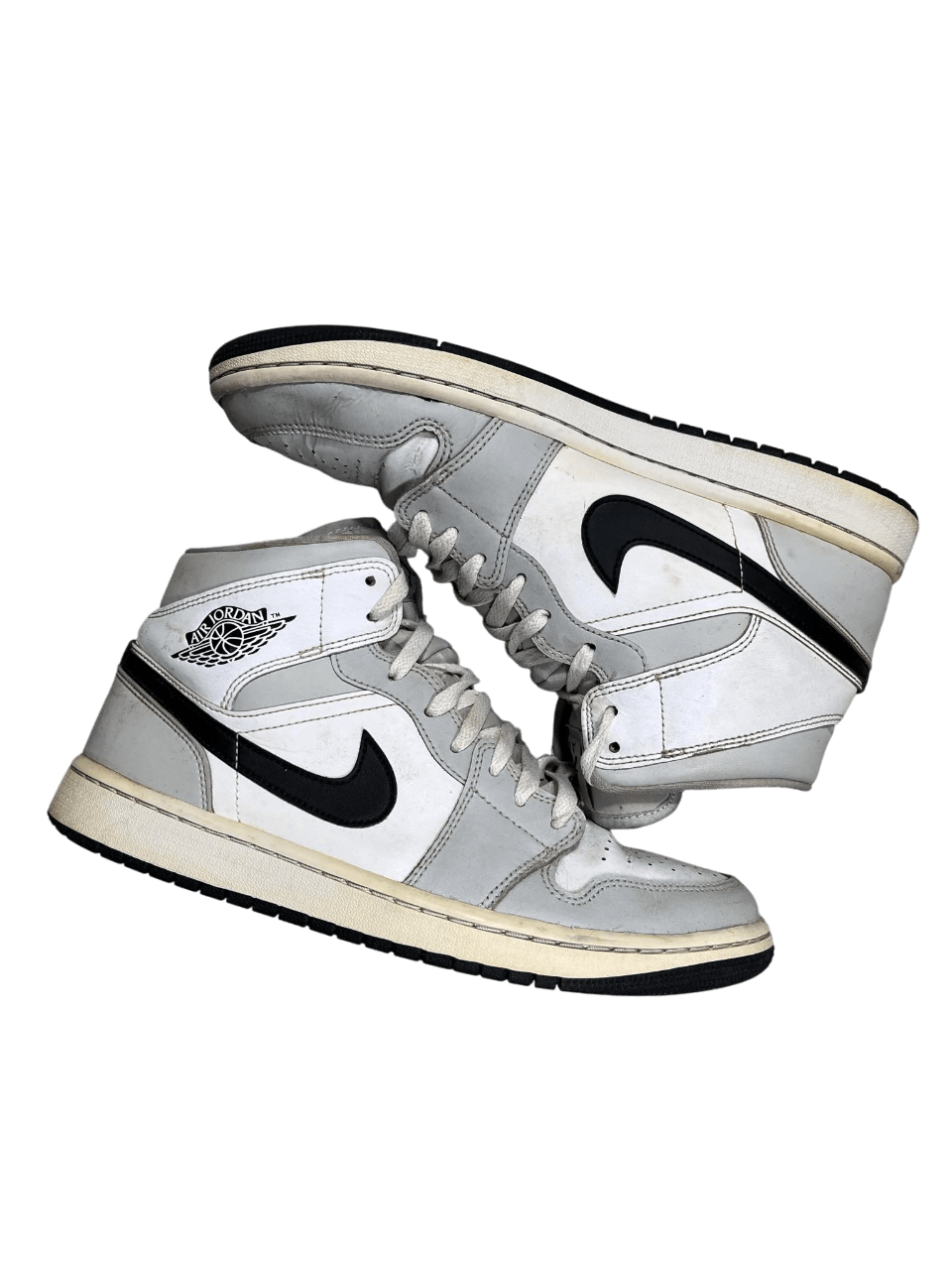 Air Jordan 1 Mid Light Smoke Grey (44)